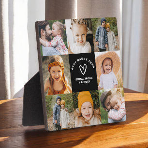 Plaque Photo Collage photo de la Fête des pères Best Daddy Ever