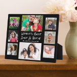 Plaque Photo Collage photo de la meilleure tante et oncle du mo<br><div class="desc">8 photo collage plaque pour la meilleure tante et oncle du monde. Un cadeau personnalisé pour les personnes spéciales de votre vie.</div>