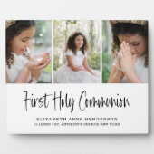 Plaque Photo Collage photo de la première sainte communion (Devant)