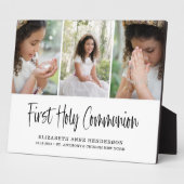 Plaque Photo Collage photo de la première sainte communion (Côté)