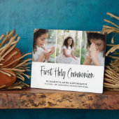 Plaque Photo Collage photo de la première sainte communion (Côté)