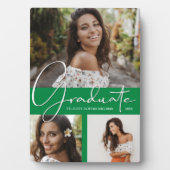 Plaque Photo Collage photo de la tendance Green Graduation (Devant)