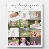 Plaque Photo Collage photo de ma première année (Devant)