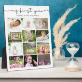 Plaque Photo Collage photo de ma première année (Côté)