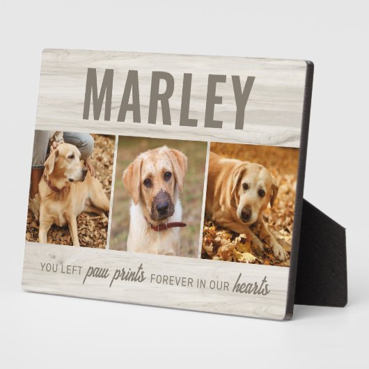 Plaque Photo Collage photo de mémoires de l'animal de compagnie (Côté)