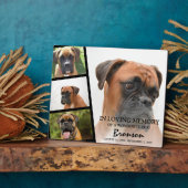 Plaque Photo Collage photo de mémorial d'animal de compagnie mo (Côté)