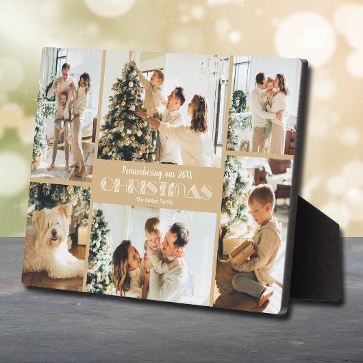 Plaque Photo Collage photo de Noël