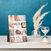 Plaque Photo Collage photo de notre première fête des mères (Côté)