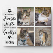 Plaque Photo Collage photo de perte d'animal de compagnie Mémor (Devant)