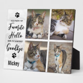 Plaque Photo Collage photo de perte d'animal de compagnie Mémor (Côté)