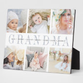 Plaque Photo Collage photo de petits-enfants 8x10 (Côté)