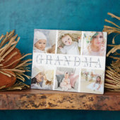 Plaque Photo Collage photo de petits-enfants 8x10 (Côté)