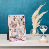 Plaque Photo Collage photo de première Fête des pères (Côté)