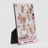 Plaque Photo Collage photo de première Fête des pères (Côté)