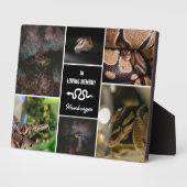 Plaque Photo Collage photo de serpent de compagnie en mémoire n (Côté)