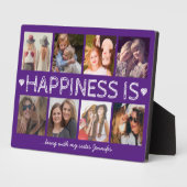 Plaque Photo Collage photo de Soeur Purple 8 (Côté)