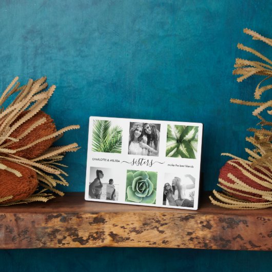 Plaque Photo Collage photo de soeurs modernes (Côté)