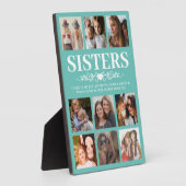 Plaque Photo Collage photo de Soeurs Turquoises mignonnes (Côté)