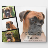 Plaque Photo Collage photo de souvenir d'animal de compagnie mo (Devant)