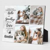 Plaque Photo Collage photo de souvenir de perte d'animal de com (Côté)