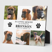 Plaque Photo Collage photo de souvenir en mémoire affectueuse (Côté)