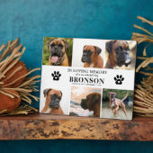 Plaque Photo Collage photo de souvenir en mémoire affectueuse (Côté)