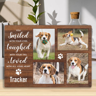 Plaque Photo Collage photo de souvenir rustique pour animaux de