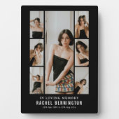 Plaque Photo Collage photo de tribut de mémoire moderne (Devant)