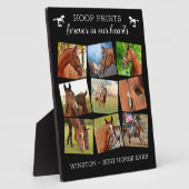 Plaque Photo Collage photo d'empreintes de sabots en souvenir d (Côté)