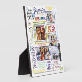 Plaque Photo Collage photo des meilleurs amis (Côté)