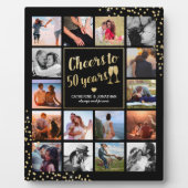 Plaque Photo Collage photo du 50e anniversaire du Mariage (Devant)