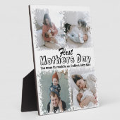 Plaque Photo Collage photo du jour de la première mère (Côté)