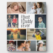 Plaque Photo Collage photo du meilleur papa (Devant)