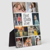 Plaque Photo Collage photo du meilleur papa (Côté)