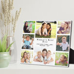 Plaque Photo Collage photo du meilleur papa du monde<br><div class="desc">Donnez au meilleur père du monde une plaque de collage multi-photo personnalisée qu'il chérira pendant des années. Vous pouvez personnaliser avec huit photos d'enfants, d'autres membres de la famille, des animaux de compagnie, etc, personnaliser l'expression "Meilleur Père du Monde" et comment il est adressé (papa, papa, etc.), et ajouter des...</div>