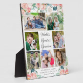 Plaque Photo Collage photo du plus grand GRANDMA du monde flora (Côté)