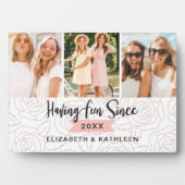 Plaque Photo Collage photo du script Best Friends (Devant)