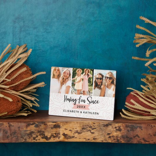 Plaque Photo Collage photo du script Best Friends (Côté)