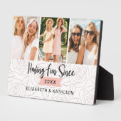 Plaque Photo Collage photo du script Best Friends (Côté)