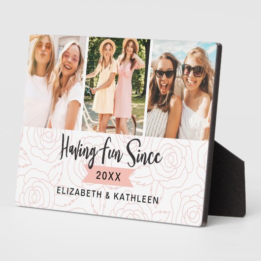 Plaque Photo Collage photo du script Best Friends (Côté)