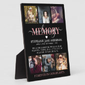 Plaque Photo Collage photo élégant en souvenir Mémorial (Côté)