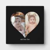Plaque Photo Collage photo en forme de coeur 2 (Devant)