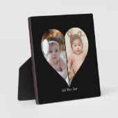 Plaque Photo Collage photo en forme de coeur 2 (Recto)