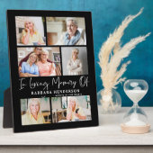 Plaque Photo Collage photo en mémoire affectueuse (Côté)