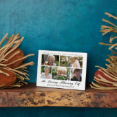 Plaque Photo Collage photo en mémoire d'amour (Côté)