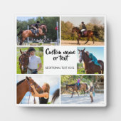 Plaque Photo Collage Photo Équitation Moderne Blanc  (Devant)