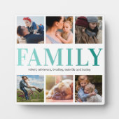 Plaque Photo Collage photo famille 6 (Devant)