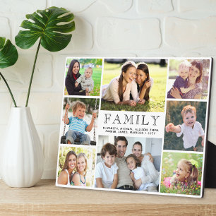 Plaque Photo Collage photo famille 8