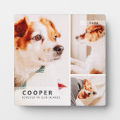 Plaque Photo Collage photo géométrique simple moderne Mémorial  (Devant)