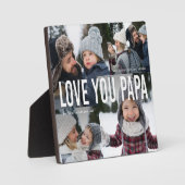 Plaque Photo Collage photo Love You Papa (Recto)